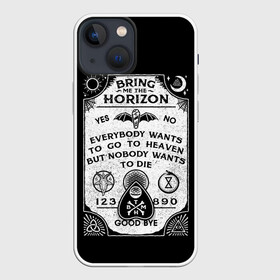 Чехол для iPhone 13 mini с принтом Bring Me the Horizon Уиджи в Екатеринбурге,  |  | bmth | bring me the horizon | horizon | группы | доска уиджи | музыка | рок
