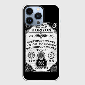 Чехол для iPhone 13 Pro с принтом Bring Me the Horizon Уиджи в Екатеринбурге,  |  | bmth | bring me the horizon | horizon | группы | доска уиджи | музыка | рок