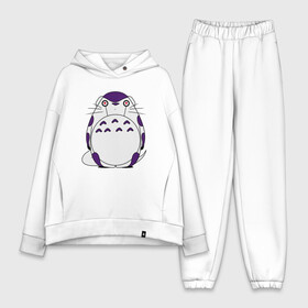 Женский костюм хлопок Oversize с принтом Totoro Frieza в Екатеринбурге,  |  | dragon ball | frieza | ghibli | japan | nature | neigbor | totoro | анимация | аниме | гибли | друг | животные | лес | манга | милый | миядзаки | мой сосед тоторо | мульт | мультфильм | природа | сосед | торияма | тоторо | фриза