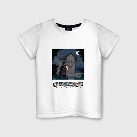 Детская футболка хлопок с принтом Amelie Poulain Амели ночь гном в Екатеринбурге, 100% хлопок | круглый вырез горловины, полуприлегающий силуэт, длина до линии бедер | ameli | amlie poulain | амели пулен | гном | ночь | фильм