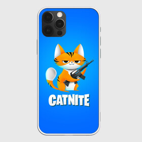 Чехол для iPhone 12 Pro Max с принтом Catnite в Екатеринбурге, Силикон |  | cs go | fortnite | кот | котик | смешной кот | смешной фортнайт | фортнайт | шутер