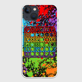 Чехол для iPhone 13 с принтом POP IT БРЫЗГИ КРАСОК | ПОП ИТ в Екатеринбурге,  |  | pop it | popit | simple dimpl | антистресс | игрушка | краска | поп ит | попит | пузырчатая плёнка | пупырка | симпл димпл | симплдимпл