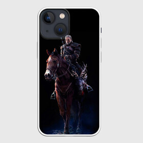 Чехол для iPhone 13 mini с принтом Plotka & Geralt в Екатеринбурге,  |  | geralt | plotka | the witcher | wild hunt | witcher 3 | ведьмак | ведьмак 3 | геральт | дикая охота | плотва