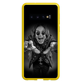 Чехол для Samsung Galaxy S10 с принтом OZZY OSBOURNE в Екатеринбурге, Силикон | Область печати: задняя сторона чехла, без боковых панелей | Тематика изображения на принте: black | black sabbath | dark | fear | hand | metal | music | osbourne | punk | rock | дедушка | металл | музыка | озборн | оззи | панк | рок | ужас | черный