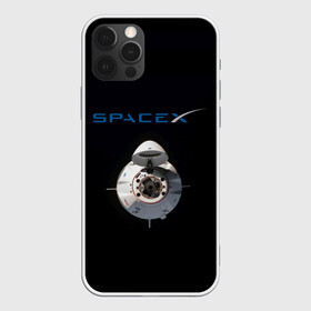 Чехол для iPhone 12 Pro Max с принтом SpaceX Dragon 2 в Екатеринбурге, Силикон |  | Тематика изображения на принте: rocket | ship | space | spaceship | spacex | икс | корабль | космический | космос | ракета | спейс