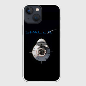 Чехол для iPhone 13 mini с принтом SpaceX Dragon 2 в Екатеринбурге,  |  | rocket | ship | space | spaceship | spacex | икс | корабль | космический | космос | ракета | спейс