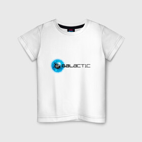 Детская футболка хлопок с принтом Virgin Galactic logo в Екатеринбурге, 100% хлопок | круглый вырез горловины, полуприлегающий силуэт, длина до линии бедер | logo | вирджин галактик | космос