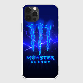 Чехол для iPhone 12 Pro с принтом MONSTER ENERGY МОЛНИЯ в Екатеринбурге, силикон | область печати: задняя сторона чехла, без боковых панелей | Тематика изображения на принте: monster | monster energy | монстер | монстер енерджи | монстер енэрджи | монстер энерджи | энергетик | энергетический напиток