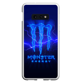 Чехол для Samsung S10E с принтом MONSTER ENERGY МОЛНИЯ в Екатеринбурге, Силикон | Область печати: задняя сторона чехла, без боковых панелей | monster | monster energy | монстер | монстер енерджи | монстер енэрджи | монстер энерджи | энергетик | энергетический напиток