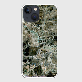 Чехол для iPhone 13 mini с принтом Инопланетный камуфляж в Екатеринбурге,  |  | абстрактный | космос | краска | натуральный | паутина | пена | психоделический | психоделия | пятна | пятна краски | разводы | разводы краски | разливы краски | серый | фантазийный | фантастика