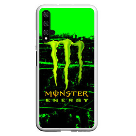 Чехол для Honor 20 с принтом MONSTER ENERGY NEON LOGO в Екатеринбурге, Силикон | Область печати: задняя сторона чехла, без боковых панелей | monster | monster energy | монстер | монстер енерджи | монстер енэрджи | монстер энерджи | неон | энергетик | энергетический напиток