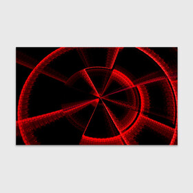 Бумага для упаковки 3D с принтом Атомный неон в Екатеринбурге, пластик и полированная сталь | круглая форма, металлическое крепление в виде кольца | красный | круг | неон | цвет | черный