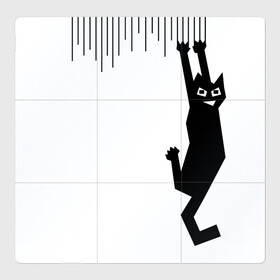 Магнитный плакат 3Х3 с принтом Я так вижу! в Екатеринбурге, Полимерный материал с магнитным слоем | 9 деталей размером 9*9 см | art | арт | злой кот | котики | угар | художник | юмор
