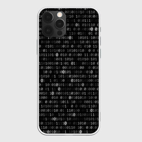 Чехол для iPhone 12 Pro с принтом Бинарный код в Екатеринбурге, силикон | область печати: задняя сторона чехла, без боковых панелей | matrix | бинарный код | единица | единицы | матрица | нули | нули и единицы | нуль
