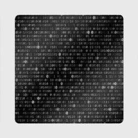 Магнит виниловый Квадрат с принтом Бинарный код в Екатеринбурге, полимерный материал с магнитным слоем | размер 9*9 см, закругленные углы | matrix | бинарный код | единица | единицы | матрица | нули | нули и единицы | нуль