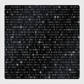 Магнитный плакат 3Х3 с принтом Бинарный код в Екатеринбурге, Полимерный материал с магнитным слоем | 9 деталей размером 9*9 см | matrix | бинарный код | единица | единицы | матрица | нули | нули и единицы | нуль