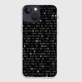 Чехол для iPhone 13 mini с принтом Бинарный код в Екатеринбурге,  |  | matrix | бинарный код | единица | единицы | матрица | нули | нули и единицы | нуль