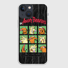 Чехол для iPhone 13 mini с принтом Крутые Бобры в Екатеринбурге,  |  | cartoon | cartoon   series | cool beavers | deggetu | frames | norbert | деггету | кадры | крутые бобры | мульт   сериал | мультфильм | норберту