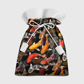 Подарочный 3D мешок с принтом Карпы кои | Японские карпы в Екатеринбурге, 100% полиэстер | Размер: 29*39 см | восточные карпы | восточные рыбки | западные карпы | западные рыбы | карпы | карпы кои | кои | морские жители | рыбы | рыбы паттерн | японские карпы | японские кои
