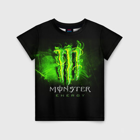 Детская футболка 3D с принтом MONSTER ENERGY NEON | НЕОН в Екатеринбурге, 100% гипоаллергенный полиэфир | прямой крой, круглый вырез горловины, длина до линии бедер, чуть спущенное плечо, ткань немного тянется | monster | monster energy | монстер | монстер енерджи | монстер енэрджи | монстер энерджи | неон | энергетик | энергетический напиток