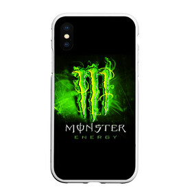 Чехол для iPhone XS Max матовый с принтом MONSTER ENERGY NEON | НЕОН в Екатеринбурге, Силикон | Область печати: задняя сторона чехла, без боковых панелей | Тематика изображения на принте: monster | monster energy | монстер | монстер енерджи | монстер енэрджи | монстер энерджи | неон | энергетик | энергетический напиток