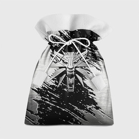 Подарочный 3D мешок с принтом THE WITCHER LOGO STEEL  в Екатеринбурге, 100% полиэстер | Размер: 29*39 см | the witcher | ведьмак | железо | зе витчер | игра | компьютерная игра | лого | логотип | сталь