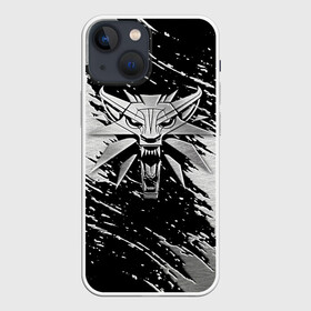 Чехол для iPhone 13 mini с принтом THE WITCHER LOGO STEEL в Екатеринбурге,  |  | the witcher | ведьмак | железо | зе витчер | игра | компьютерная игра | лого | логотип | сталь