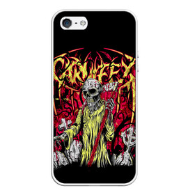 Чехол для iPhone 5/5S матовый с принтом Carnifex в Екатеринбурге, Силикон | Область печати: задняя сторона чехла, без боковых панелей | carnifex | die without hope | graveside confessions | world war x | группы | дэткор | карнифекс | музыка | рок