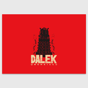 Поздравительная открытка с принтом Dalek в Екатеринбурге, 100% бумага | плотность бумаги 280 г/м2, матовая, на обратной стороне линовка и место для марки
 | doctor who | serial | доктор кто | путешествия во времени | сериал | сериалы | фантастика