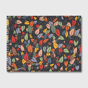 Альбом для рисования с принтом Рисованная Осень в Екатеринбурге, 100% бумага
 | матовая бумага, плотность 200 мг. | дерево | лес | листок | листопад | листья | осень