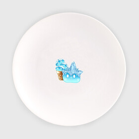 Тарелка с принтом Мороженко-слайм в Екатеринбурге, фарфор | диаметр - 210 мм
диаметр для нанесения принта - 120 мм | Тематика изображения на принте: арт | вафельный стаканчик | крио | лёд | мороженное | рисунок | слайм | слаймы