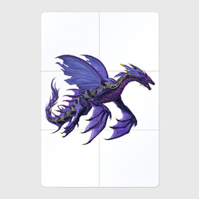Магнитный плакат 2Х3 с принтом Сумеречный дракон в Екатеринбурге, Полимерный материал с магнитным слоем | 6 деталей размером 9*9 см | Тематика изображения на принте: арт | дракон | ночь | рисунок | сон | сонный зверь | сумерки | фантастический зверь | фантастическое животное