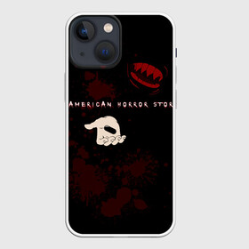 Чехол для iPhone 13 mini с принтом Double Feature в Екатеринбурге,  |  | american horror story | американская история ужасов двойной сеанс | зубы вампира | кровь | талант американская история ужасов