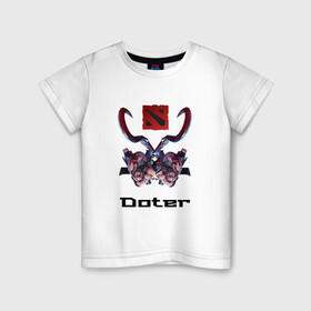Детская футболка хлопок с принтом Dota Pudge в Екатеринбурге, 100% хлопок | круглый вырез горловины, полуприлегающий силуэт, длина до линии бедер | chin chopa | dota | dota2 | doter | padj | pudge | дота | падж | пудж