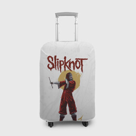 Чехол для чемодана 3D с принтом SLIPKNOT | СЛИПКНОТ (Z) в Екатеринбурге, 86% полиэфир, 14% спандекс | двустороннее нанесение принта, прорези для ручек и колес | joey jordison | rock | slipknot | джордисон джои | петля | рок | скользящий узел | слипкнот | тяжелый рок | удавка