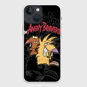 Чехол для iPhone 13 mini с принтом Крутые Бобры в Екатеринбурге,  |  | angry | cartoon | cartoon   series | cheerful | cool beavers | daggett doofus beaver | deggetu | norbert | norbert foster beaver | весёлый | деггету | дэггет дофус | злой | крутые бобры | мульт   сериал | мультфильм | норберт фостер | норбер