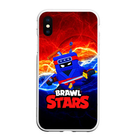 Чехол для iPhone XS Max матовый с принтом ЭШ НИНДЗЯ Ash Brawl Stars в Екатеринбурге, Силикон | Область печати: задняя сторона чехла, без боковых панелей | ash | brawl | brawl stars | brawlstars | brawl_stars | аш | бравл | бравлстарс | эш