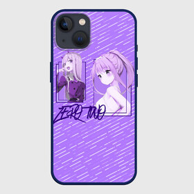 Чехол для iPhone 13 с принтом Zero Two в прямоугольнике в Екатеринбурге,  |  | darling | darling in the franxx | zero two | вайфу | зеро ту | код 002 | любимый во франксе | франкс