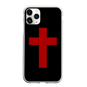 Чехол для iPhone 11 Pro матовый с принтом Красный Крест в Екатеринбурге, Силикон |  | геометрия | красный крест | крест | минимализм | религия