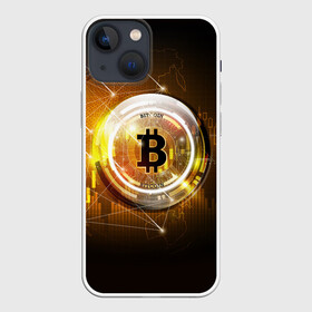 Чехол для iPhone 13 mini с принтом КРИПТОВАЛЮТА БИТКОИН в Екатеринбурге,  |  | bitcoin | btc | coin | биткоин | биткойн | валюта | деньги | криптовалюта | монета | платёжная система | технология