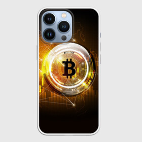 Чехол для iPhone 13 Pro с принтом КРИПТОВАЛЮТА БИТКОИН в Екатеринбурге,  |  | bitcoin | btc | coin | биткоин | биткойн | валюта | деньги | криптовалюта | монета | платёжная система | технология
