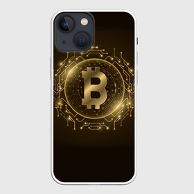 Чехол для iPhone 13 mini с принтом БИТКОИН | КРИПТОВАЛЮТА в Екатеринбурге,  |  | bitcoin | btc | coin | биткоин | биткойн | валюта | деньги | криптовалюта | монета | платёжная система | технология