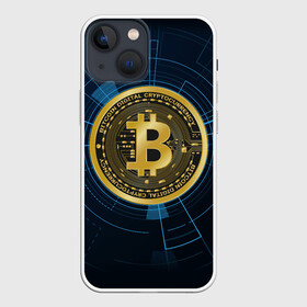 Чехол для iPhone 13 mini с принтом BITCOIN ВАЛЮТА в Екатеринбурге,  |  | bitcoin | btc | coin | биткоин | биткойн | валюта | деньги | криптовалюта | монета | платёжная система | технология