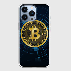 Чехол для iPhone 13 Pro с принтом BITCOIN ВАЛЮТА в Екатеринбурге,  |  | bitcoin | btc | coin | биткоин | биткойн | валюта | деньги | криптовалюта | монета | платёжная система | технология