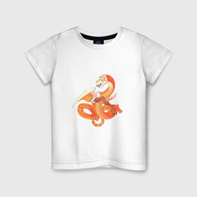 Детская футболка хлопок с принтом Дракон солнца в Екатеринбурге, 100% хлопок | круглый вырез горловины, полуприлегающий силуэт, длина до линии бедер | арт | дракон | рисунок | сова | солнце | фантастический зверь | фантастическое животное