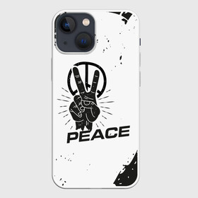 Чехол для iPhone 13 mini с принтом Peace | Мир (Z) в Екатеринбурге,  |  | anarchy | hippies | peace | анархизм | анархия | два пальца | знак | знаки | любовь | мир | хиппи