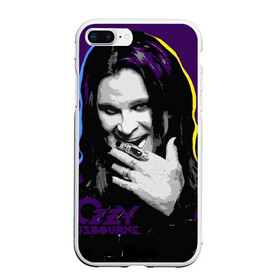 Чехол для iPhone 7Plus/8 Plus матовый с принтом Ozzy Osbourne, Оззи Осборн в Екатеринбурге, Силикон | Область печати: задняя сторона чехла, без боковых панелей | black sabbath | hard rock | heavy metal | john michael osbourne | ozzy osbourne | джон майкл осборн | оззи осборн | хард рок | хеви метал