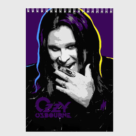 Скетчбук с принтом Ozzy Osbourne, Оззи Осборн в Екатеринбурге, 100% бумага
 | 48 листов, плотность листов — 100 г/м2, плотность картонной обложки — 250 г/м2. Листы скреплены сверху удобной пружинной спиралью | black sabbath | hard rock | heavy metal | john michael osbourne | ozzy osbourne | джон майкл осборн | оззи осборн | хард рок | хеви метал