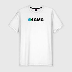 Мужская футболка хлопок Slim с принтом GeoManGroup в Екатеринбурге, 92% хлопок, 8% лайкра | приталенный силуэт, круглый вырез ворота, длина до линии бедра, короткий рукав | gmg | клуб исследователей | логотип | международное сообщество | экспедиция | эксперименты
