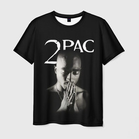 Мужская футболка 3D с принтом TUPAC в Екатеринбурге, 100% полиэфир | прямой крой, круглый вырез горловины, длина до линии бедер | 2pac | black | gangsta | hip hop | legend | music | rap | shakur | tupac | usa | гангстер | музыка | рэп | сша | тупак | хип хоп | шакур